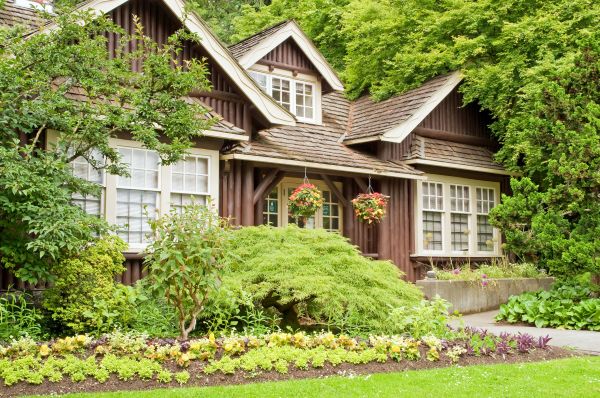 Log Home Landscaping in Lakeville